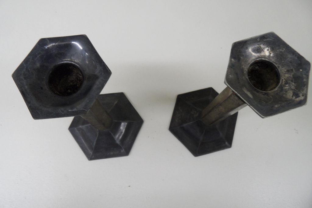 Vintage - Candle Sticks - Quadruple Plate - Beacon Sterling Co. Vintage - Candle Sticks - Quadruple Plate - Beacon Sterling Co.
