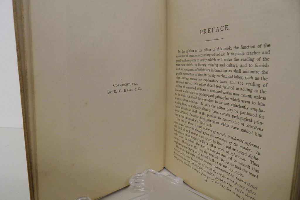 "Essays on Milton and Addison" - Hard Cover - 1909 "Essays on Milton and Addison" - Hard Cover - 1909