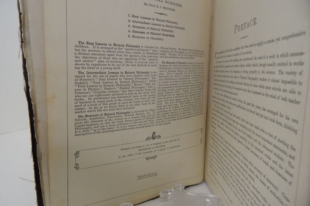 "Houston's Physical Geography" - Hard Cover - 1884 "Houston's Physical Geography" - Hard Cover - 1884