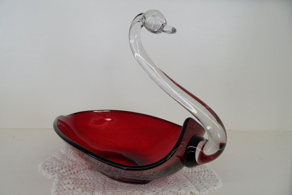 Vintage - Glass - Duncan & Miller - Swan Vintage - Glass - Duncan & Miller - Swan