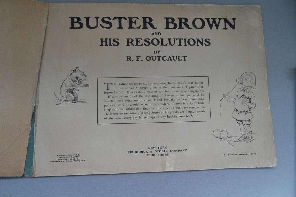 Antique - Books - Buster Brown Paperback Antique - Books - Buster Brown Paperback