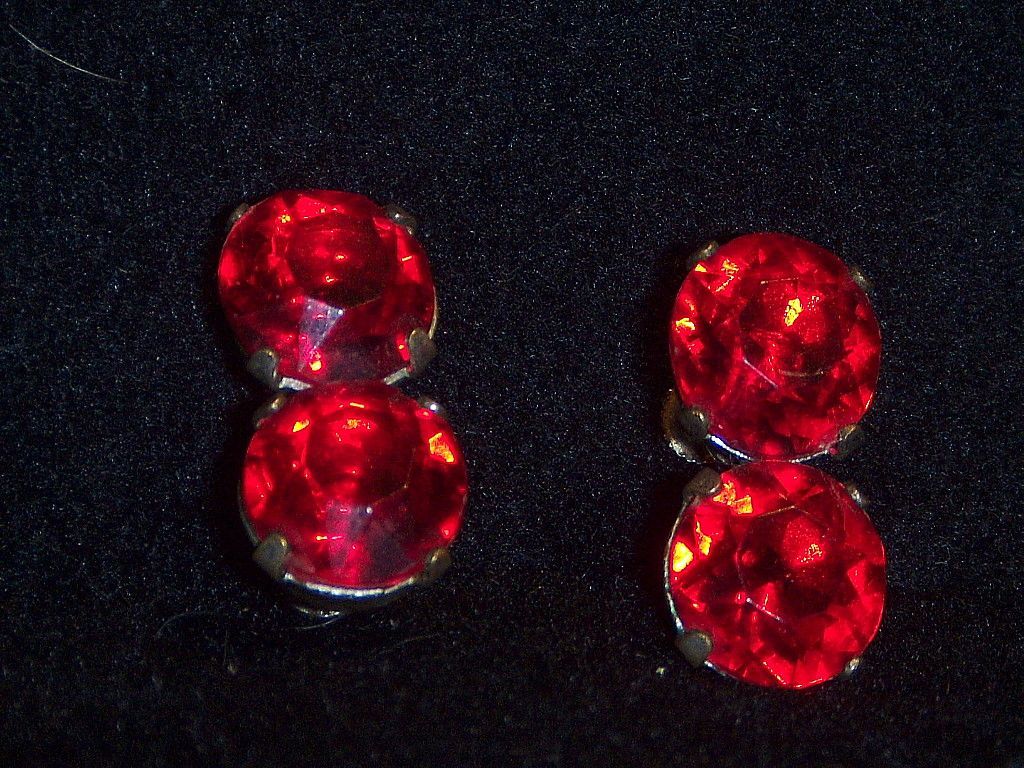 Ruby Red Stop Light Earrings Ruby Red Stop Light Earrings