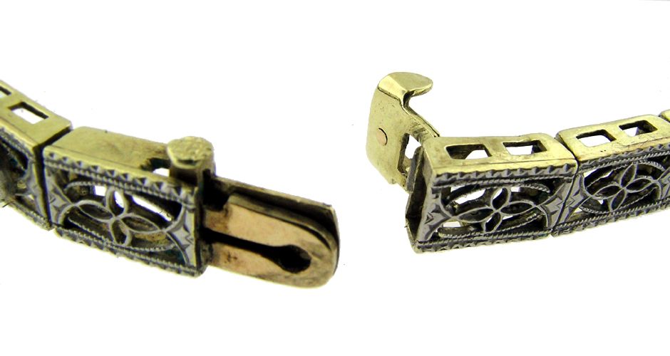 Art Deco Diamond and Filigree Bracelet Art Deco Diamond and Filigree Bracelet