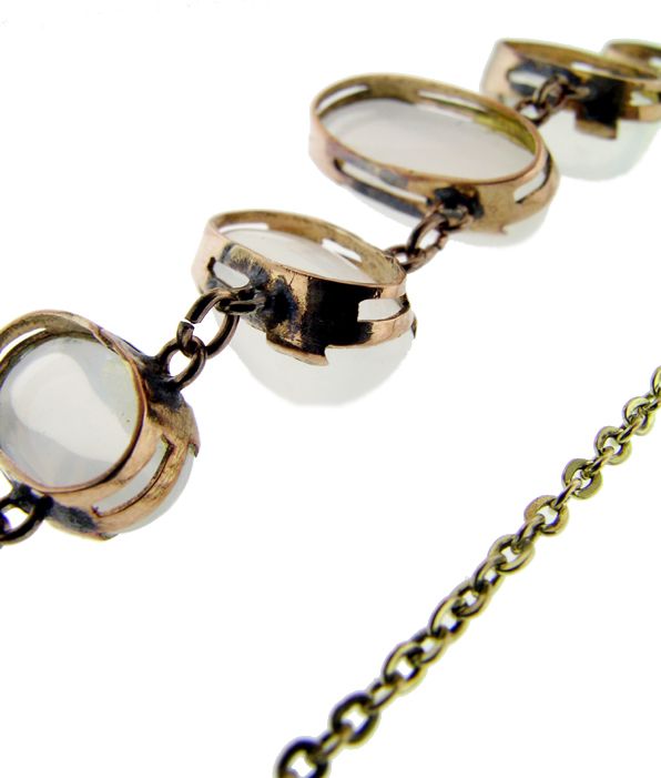 Antique German Gold Moonstone Necklace Antique German Gold Moonstone Necklace