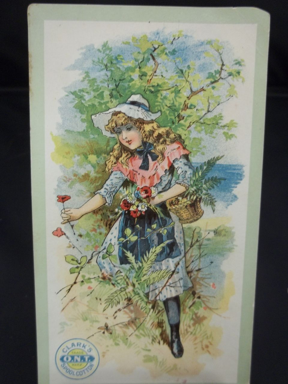 Clark's Cotton Thread Trade Card Clark's Cotton Thread Trade Card