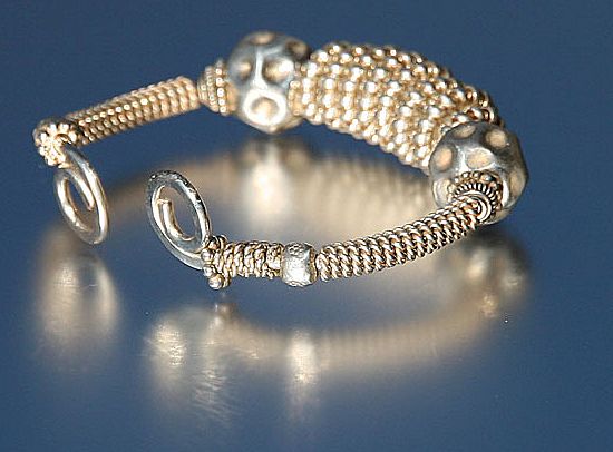 Sterling Silver Wire Wrap Cuff Bracelet Sterling Silver Wire Wrap Cuff Bracelet