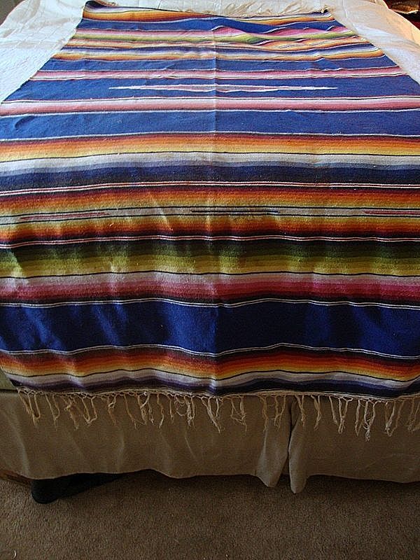 Vintage Mexican Saltillo Mexico wool 1920s weaved Blanket Vintage Mexican Saltillo Mexico wool 1920s weaved Blanket