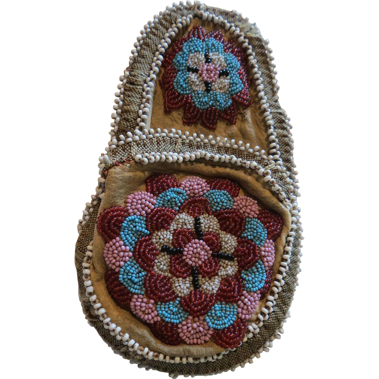 Vintage Native American Indian beaded coin purse