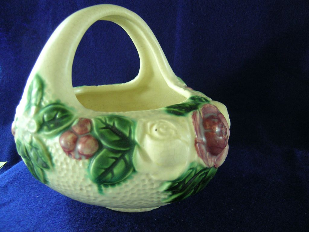 Roseville Rozane 1917 Basket Vase or Planter Roseville Rozane 1917 Basket Vase or Planter