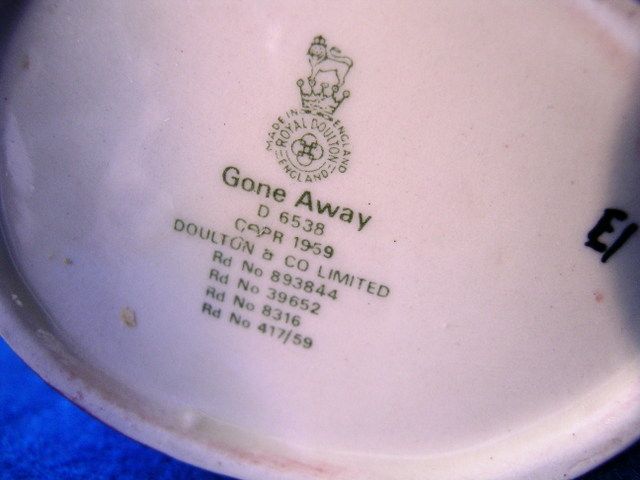 Royal Doulton Character Toby Jug "Gone Away" #D6538 Mug Royal Doulton Character Toby Jug "Gone Away" #D6538 Mug