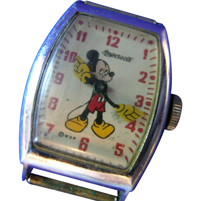 1946 Ingersoll Mickey Mouse Watch with Package Insert 1946 Ingersoll Mickey Mouse Watch with Package Insert