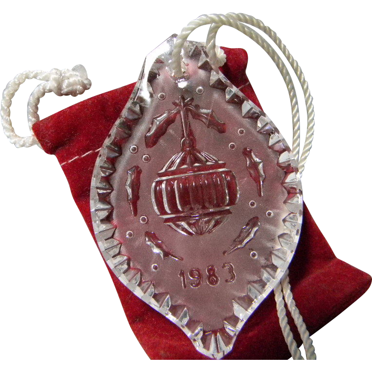waterford 1983 crystal christmas ornament from carolines waterford 1983 crystal christmas ornament from carolines