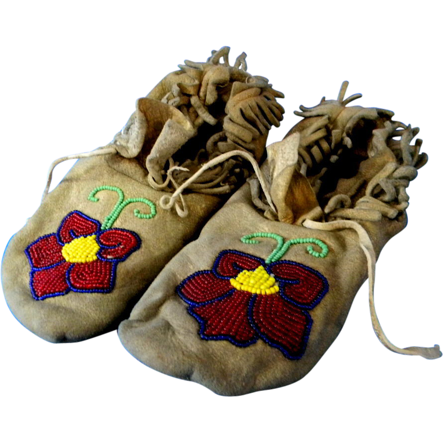 Native American Indian Children's Moccasins from carolines on Ruby Lane
