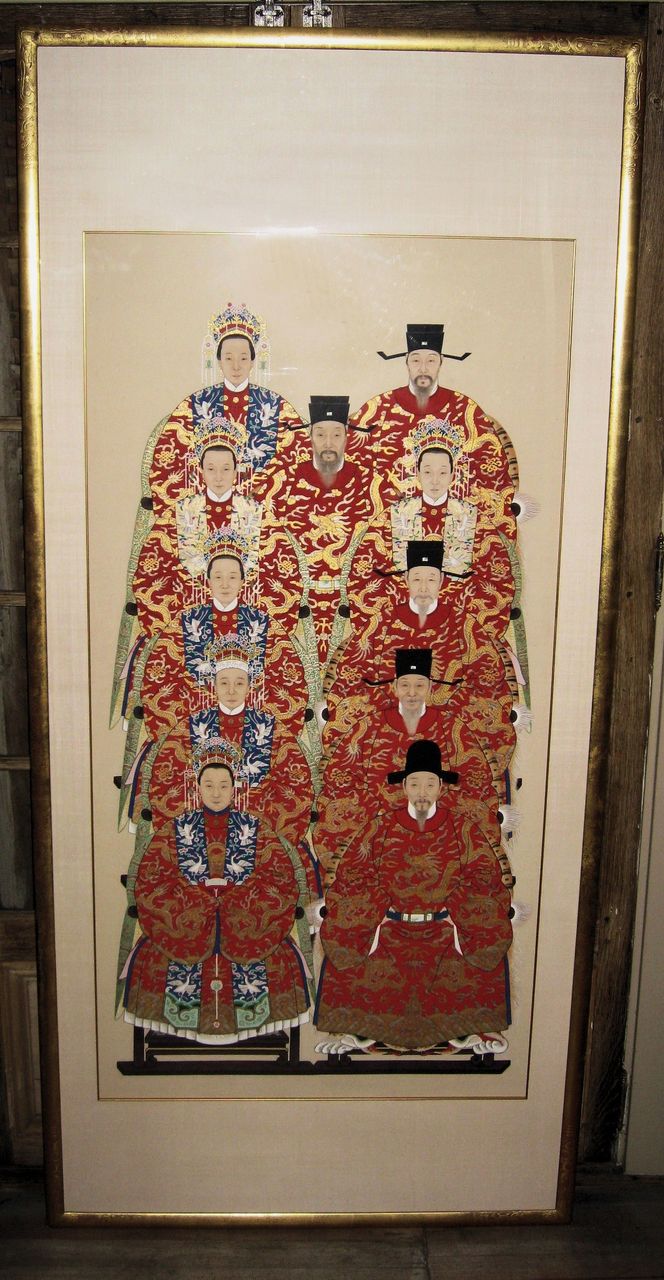 Chinese Ancestral Generational Painting Chinese Ancestral Generational Painting