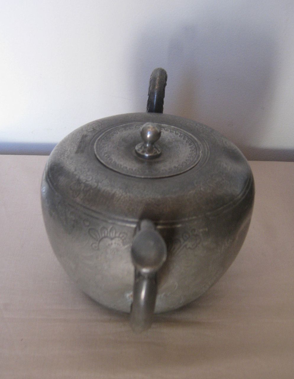 Antique Chinese Pewter Tea Pot from dynastycollections on Ruby Lane