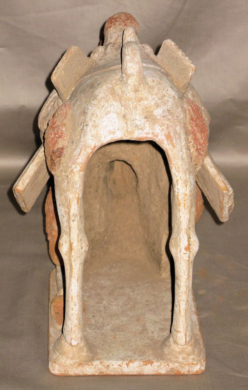 Northern Qi Dynasty Rare Pottery Kneeling Bactrian Camel Northern Qi Dynasty Rare Pottery Kneeling Bactrian Camel