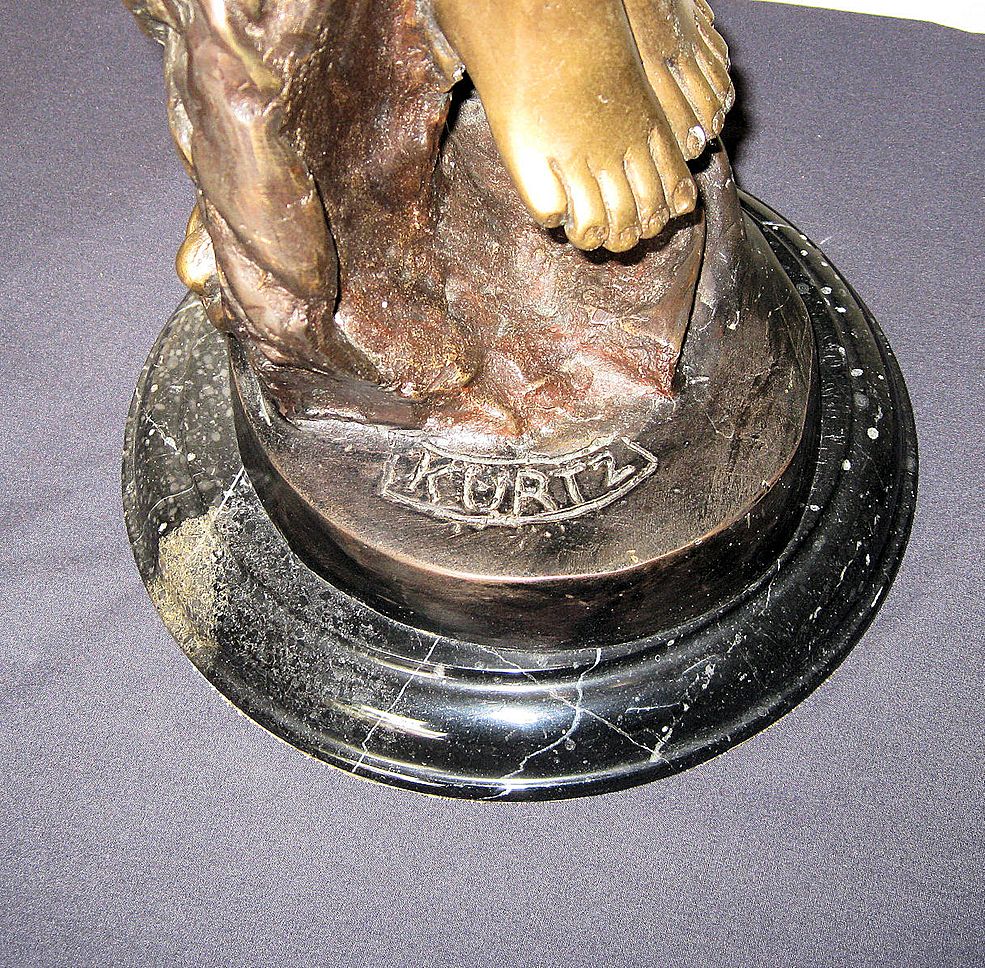 Tall Bronze Female Nude Statue Draped with a Leaf Shawl Tall Bronze Female Nude Statue Draped with a Leaf Shawl