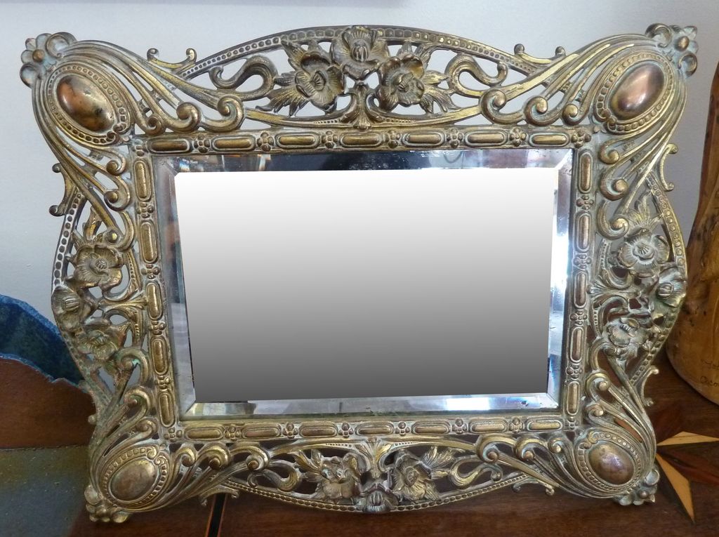 Brass Framed Mirror