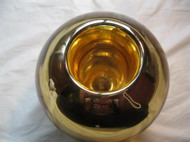 Vintage Gold Mercury Glass Vase Vintage Gold Mercury Glass Vase