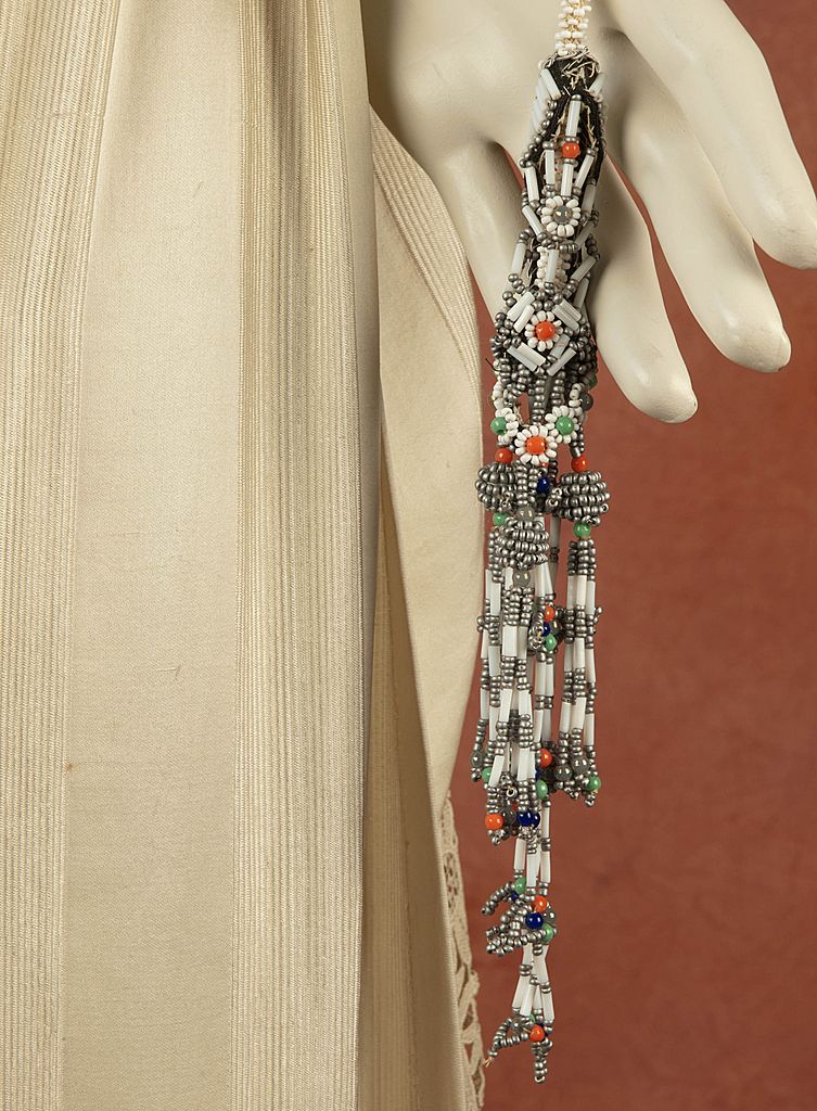 French Silk & Lace Dress & Cape Beaded Masterpiece, ca 1920 French Silk & Lace Dress & Cape Beaded Masterpiece, ca 1920