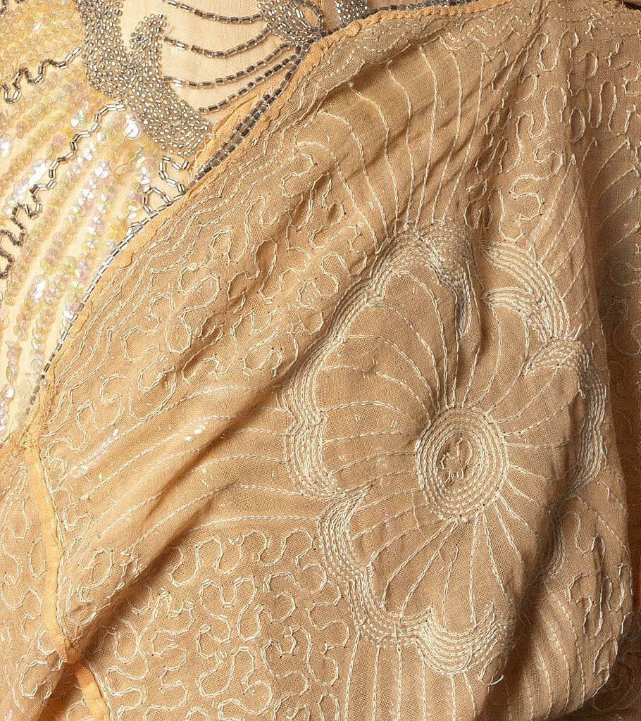 Layaway~ FABULOUS 1920's Peach Beaded Flapper Dress - Sz Sm Layaway~ FABULOUS 1920's Peach Beaded Flapper Dress - Sz Sm