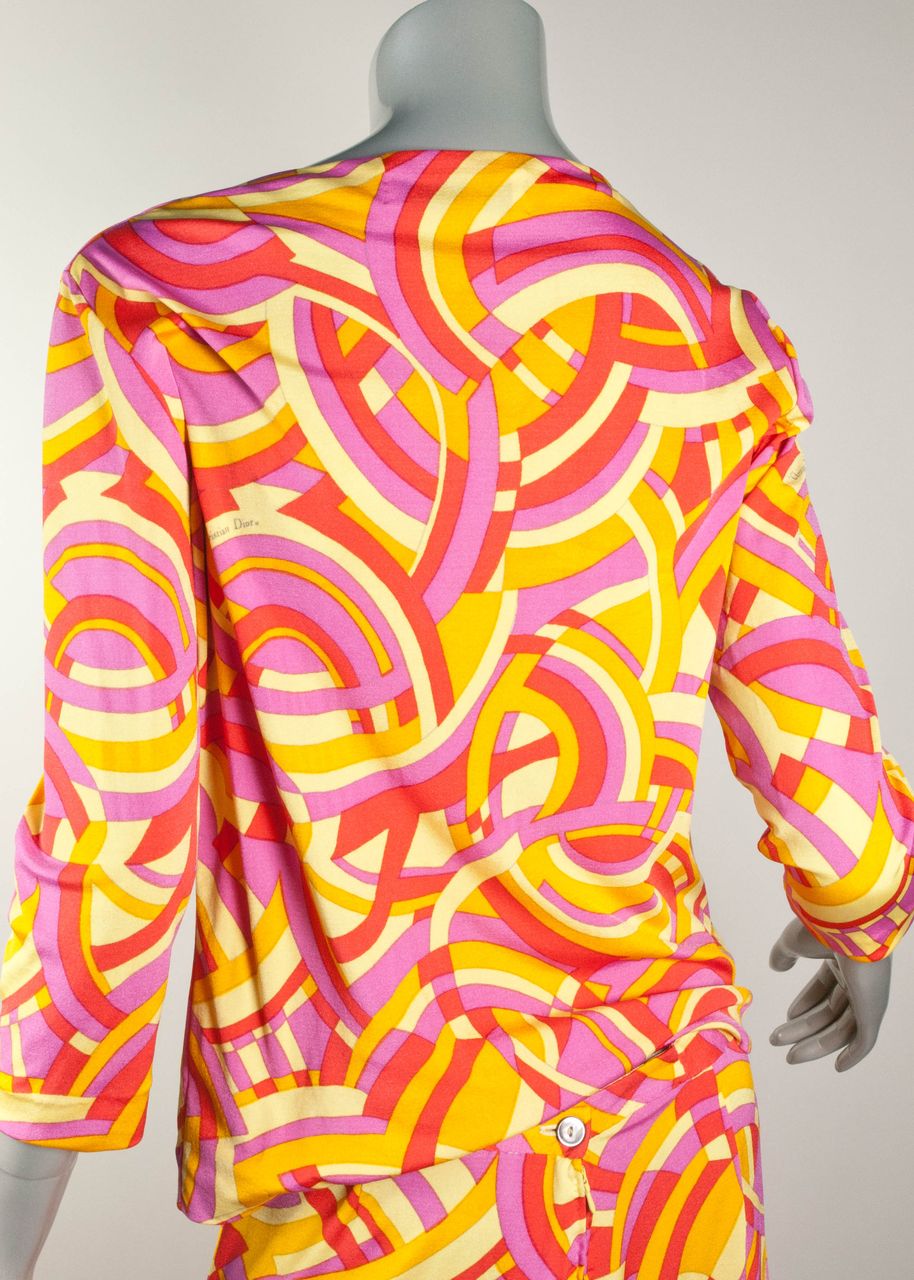 Christian Dior Paris *4 pc Jersey Psychedelic Ensemble *ca 1968 Christian Dior Paris *4 pc Jersey Psychedelic Ensemble *ca 1968