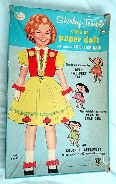 Vintage Shirley Temple Paper Doll Vintage Shirley Temple Paper Doll