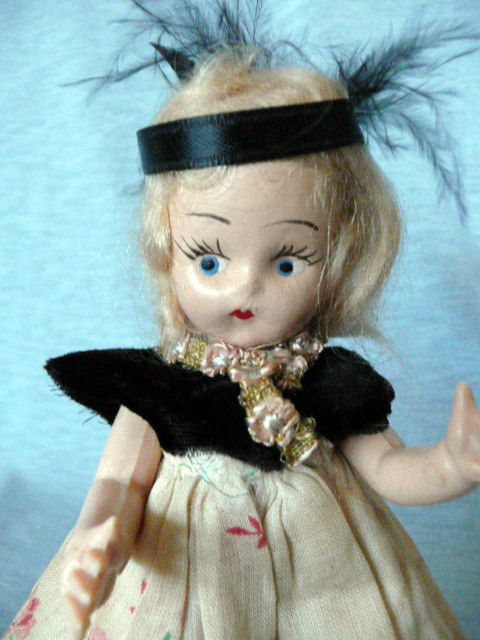 Matching Pair of Small Composition Dolls Matching Pair of Small Composition Dolls