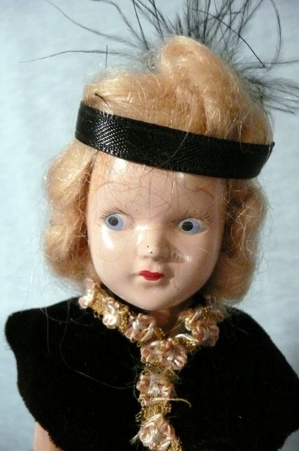 Matching Pair of Small Composition Dolls Matching Pair of Small Composition Dolls