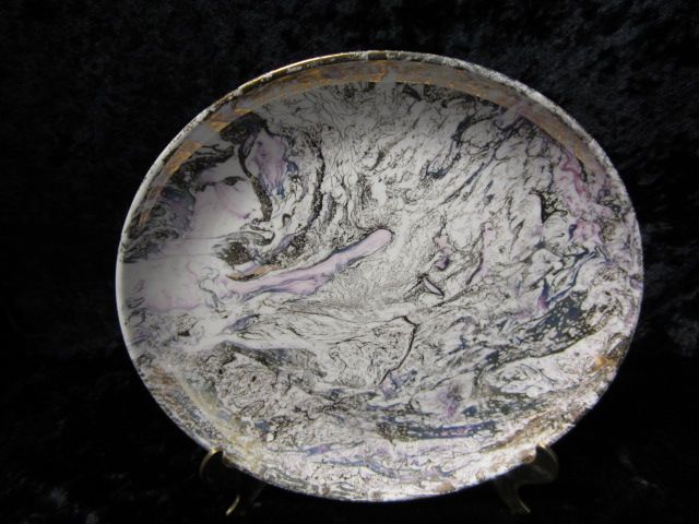 Sascha Brastoff Surf Ballet Salad Plate Pink Sascha Brastoff Surf Ballet Salad Plate Pink
