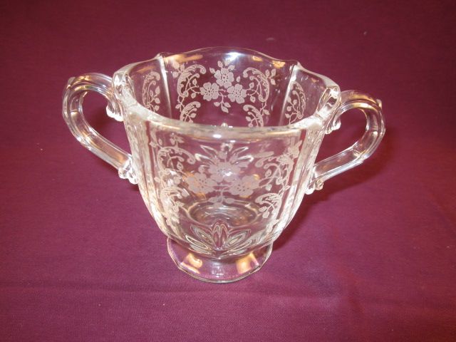 Fostoria "Meadow Rose" Sugar Bowl Fostoria "Meadow Rose" Sugar Bowl