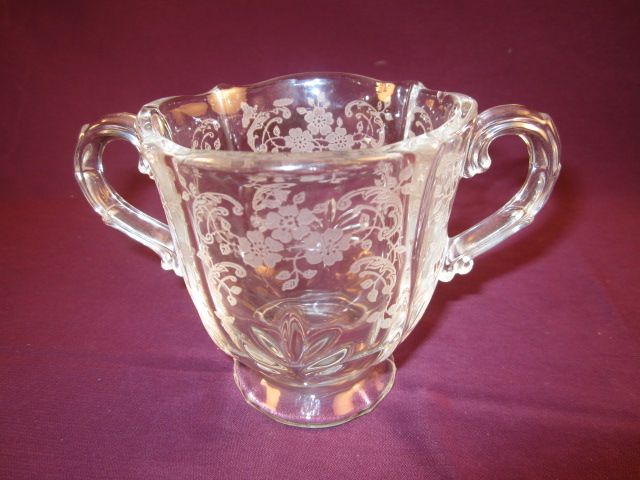 Fostoria "Meadow Rose" Sugar Bowl Fostoria "Meadow Rose" Sugar Bowl