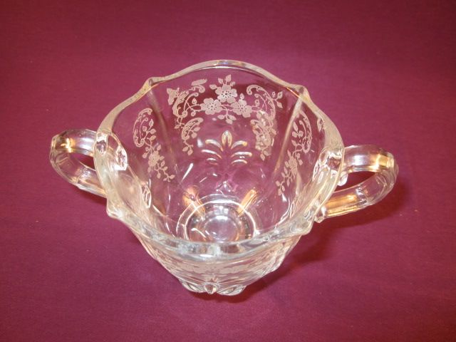 Fostoria "Meadow Rose" Sugar Bowl Fostoria "Meadow Rose" Sugar Bowl
