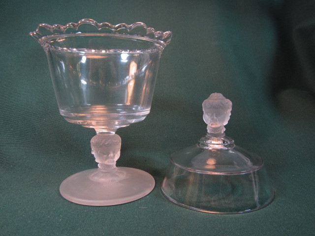 "Baby Face" Covered Sugar Bowl by McKee Brothers "Baby Face" Covered Sugar Bowl by McKee Brothers