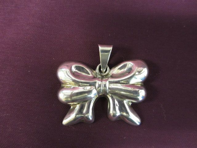 Sterling Silver Bow Pendant Sterling Silver Bow Pendant