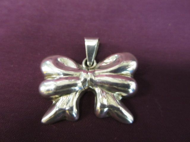 Sterling Silver Bow Pendant Sterling Silver Bow Pendant