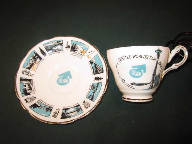 1962 World's Fair Tea Cup and Saucer, Seattle 1962 World's Fair Tea Cup and Saucer, Seattle