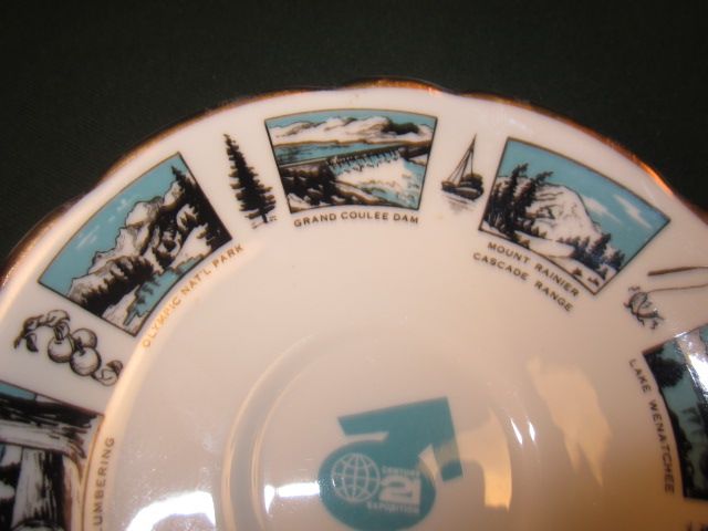 1962 World's Fair Tea Cup and Saucer, Seattle 1962 World's Fair Tea Cup and Saucer, Seattle