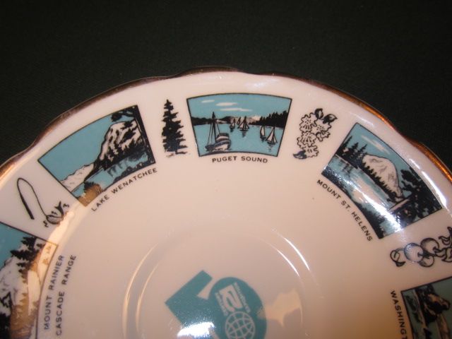 1962 World's Fair Tea Cup and Saucer, Seattle 1962 World's Fair Tea Cup and Saucer, Seattle