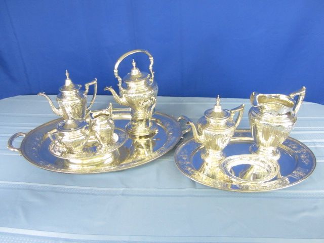 Gorham 10 pc Sterling Silver Serving Set, Maintenon Pattern Gorham 10 pc Sterling Silver Serving Set, Maintenon Pattern