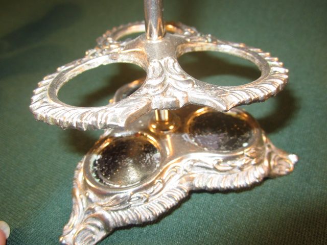 Vintage Salt, Pepper and Sugar Shakers in Silverplate Caddy Vintage Salt, Pepper and Sugar Shakers in Silverplate Caddy