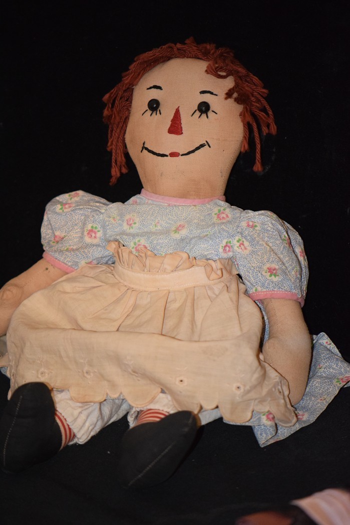 Antique Doll Cloth Rag Doll Raggedy Ann From Oldeclectics On Ruby Lane