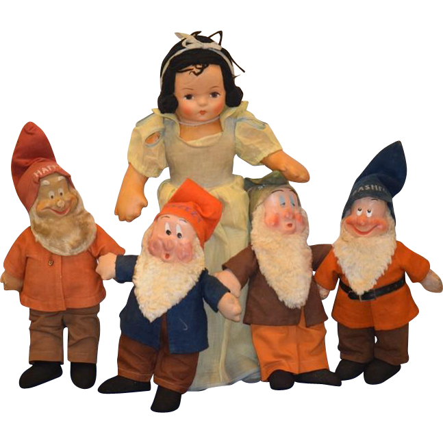 disney 7 dwarfs dolls