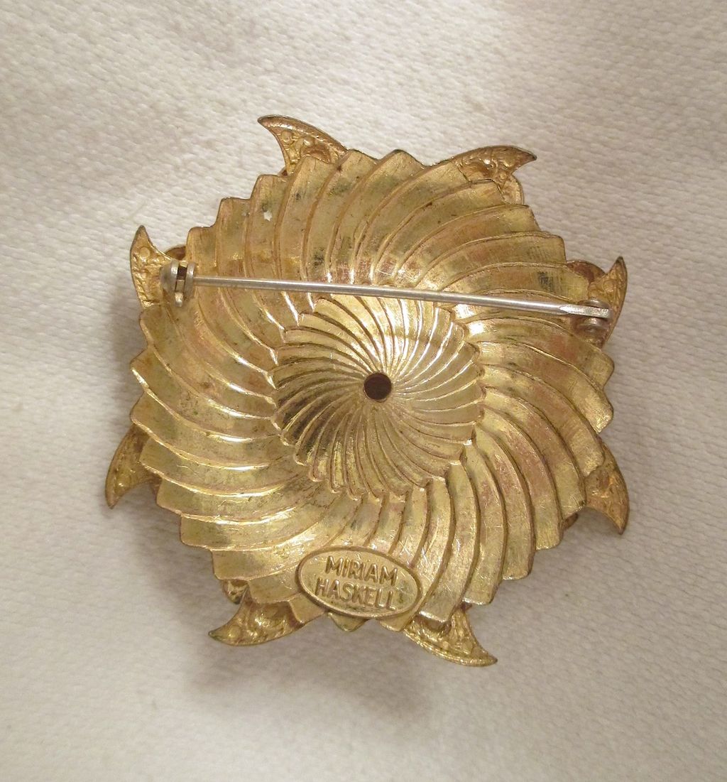 Miriam Haskell Brooch, Vintage Miriam Haskell Brooch, Vintage