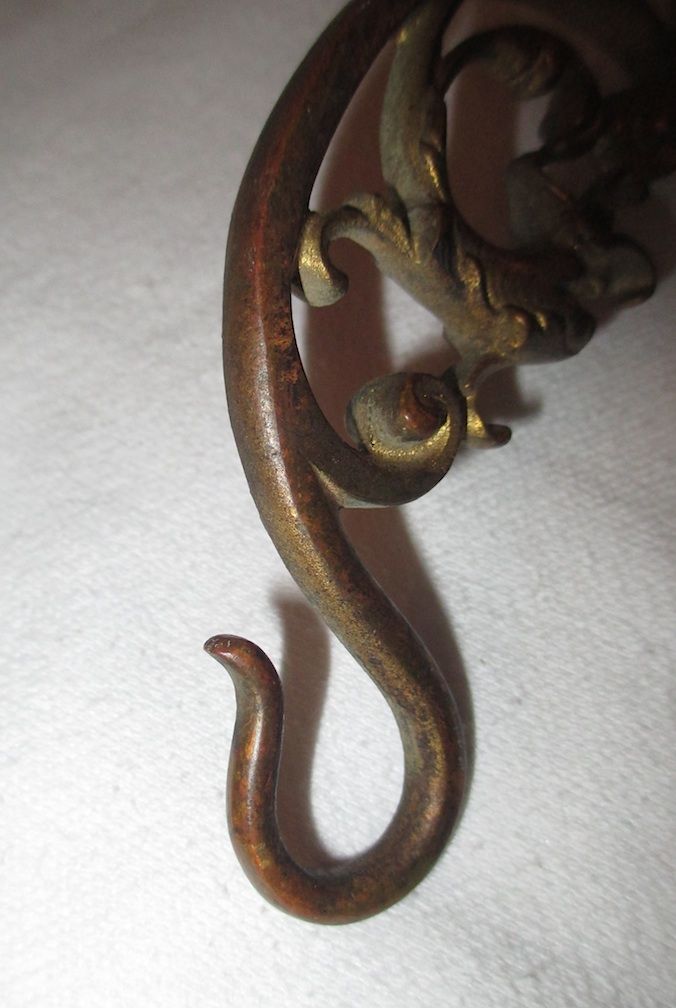 Bronze Plant Hook, 19th century Bronze Plant Hook, 19th century