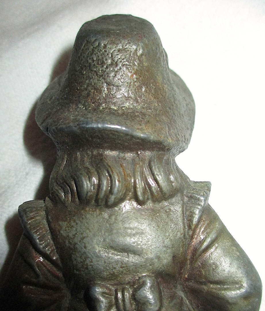 Spelter Clock Topper-Girl Wearing Bonnet Spelter Clock Topper-Girl Wearing Bonnet