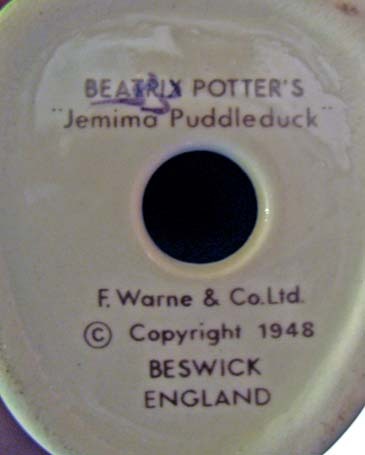 Beatrix Potter Jemima Puddleduck by Beswick Beatrix Potter Jemima Puddleduck by Beswick