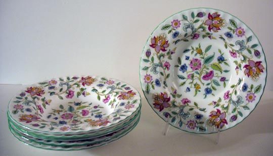 Haddon Hall Soup Bowls by Minton, 1949 Haddon Hall Soup Bowls by Minton, 1949