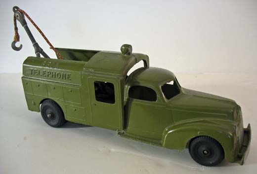 Vintage Hubley Bell Telephone Truck, Pole and Pole Carrier Vintage Hubley Bell Telephone Truck, Pole and Pole Carrier