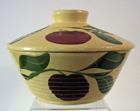 Watt Pottery Large Covered Bowl Watt Pottery Large Covered Bowl